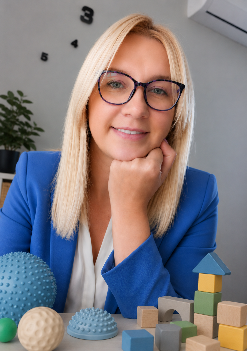 Iwona Gadzińska prowadząca zajęcia dla dzieci w Jarocinie